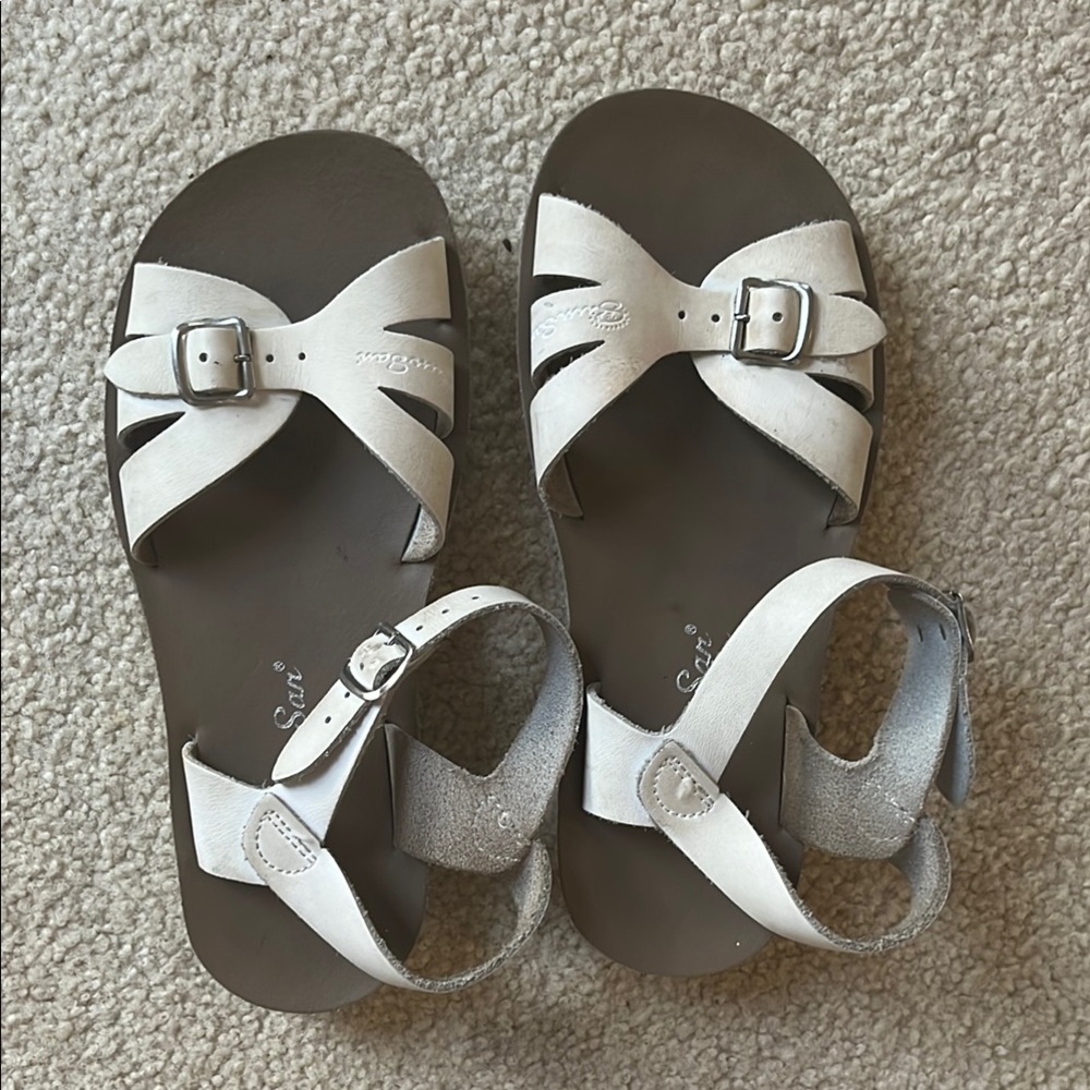 White Kids Sandals